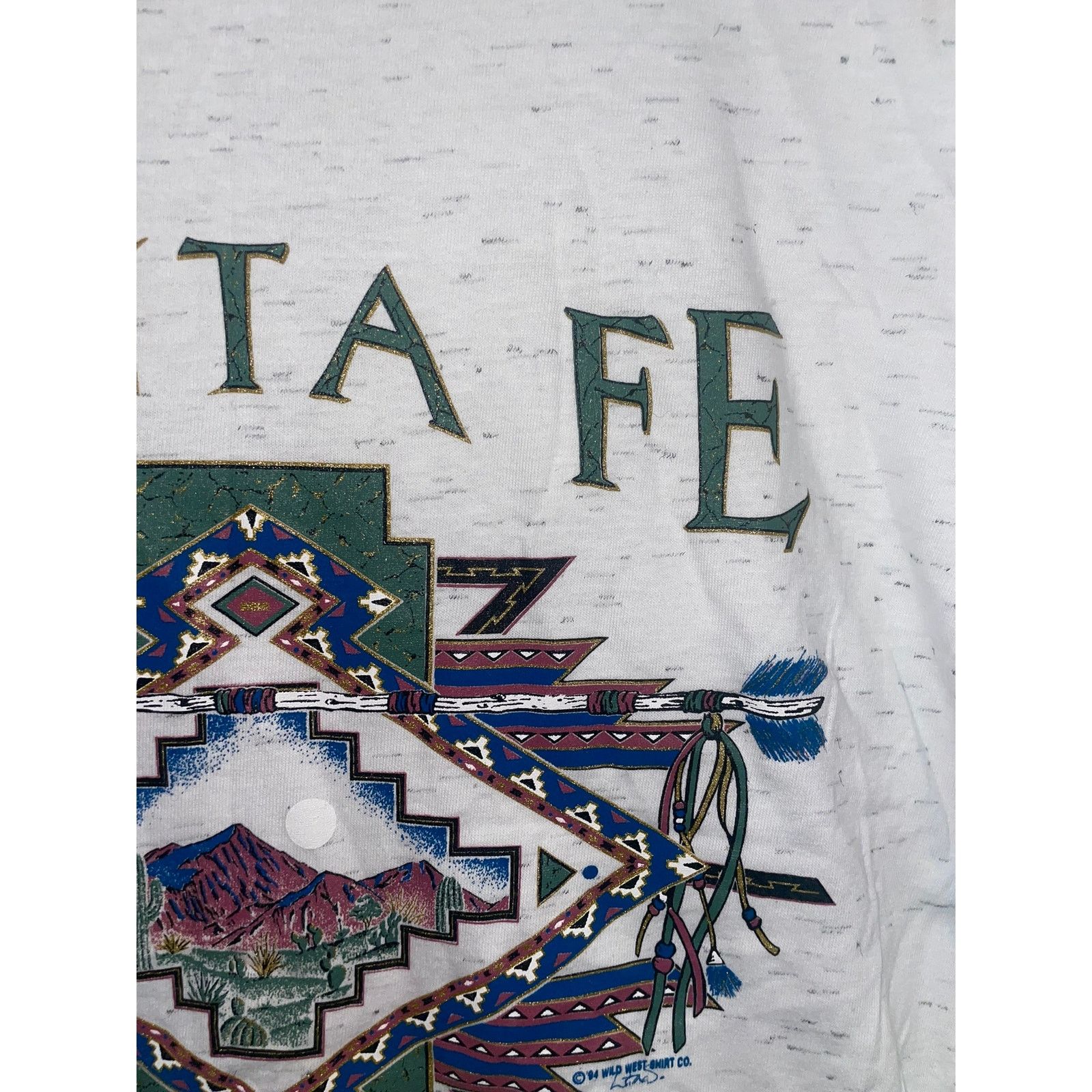 Vintage Vintage Santa Fe New Mexico Nature White Speckled Shirt Size US L / EU 52-54 / 3 - 4 Thumbnail