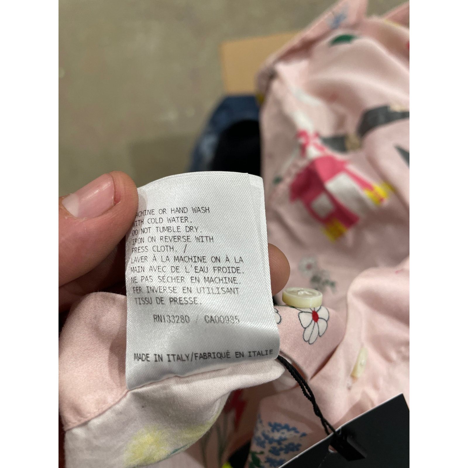 Thom Browne Thom Browne Button Up Pink Floral Used (Small) Size US S / EU 44-46 / 1 - 6 Thumbnail
