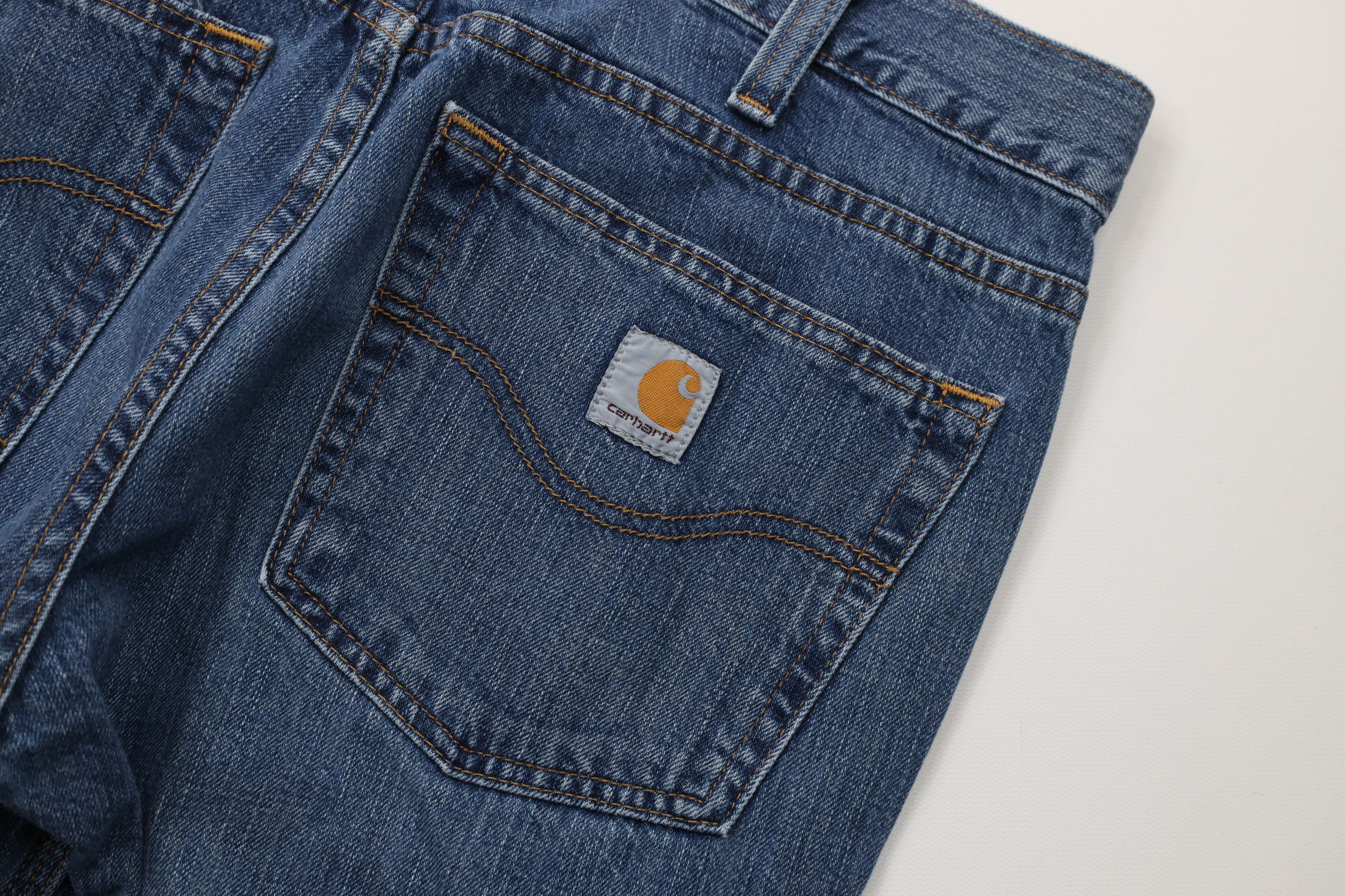 Carhartt Vintage Y2K Carhartt Spell Relaxed Straight Leg Jeans Blue Size US 34 / EU 50 - 13 Thumbnail