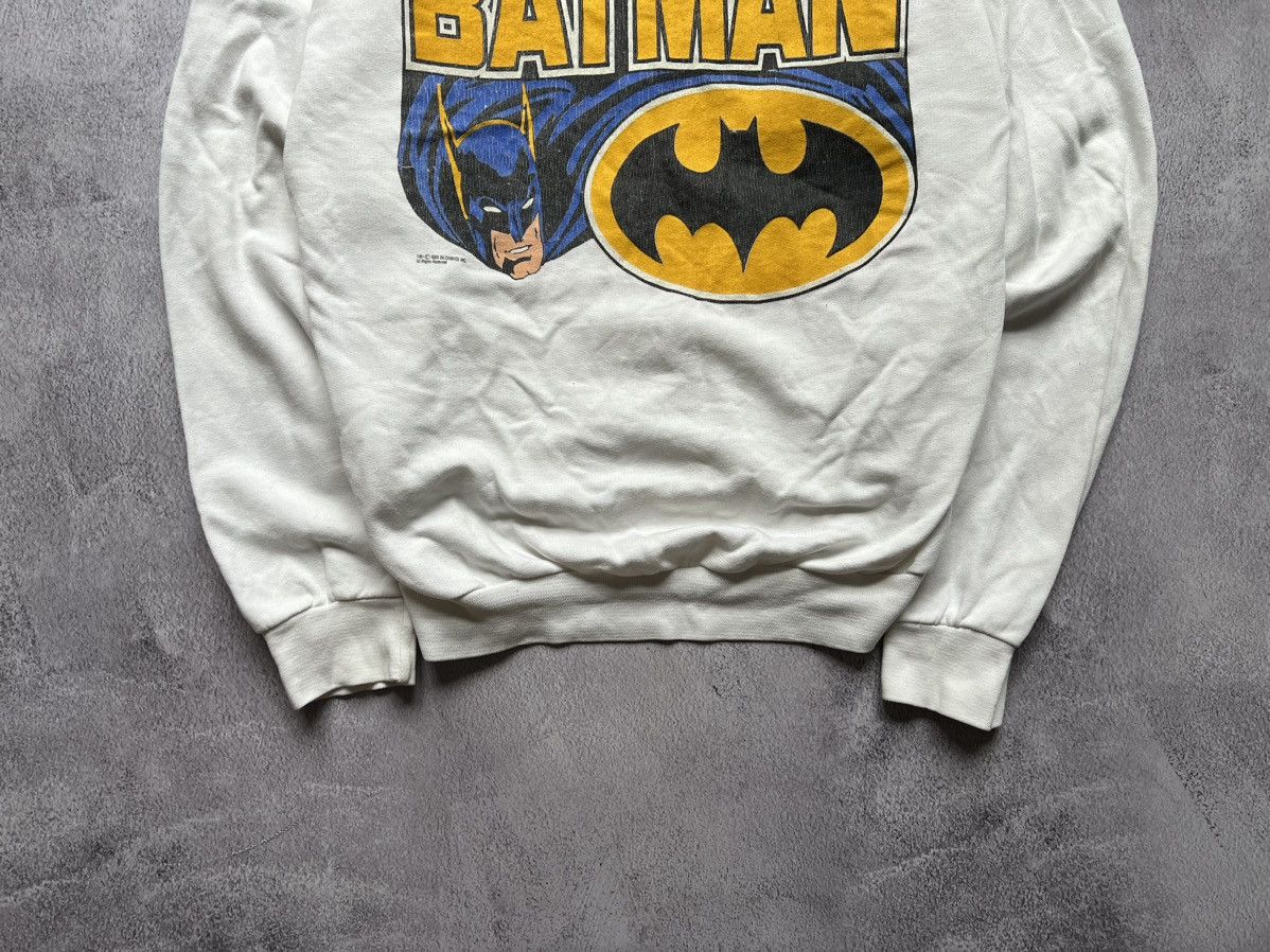 DC Comics × Vintage Vintage DC Comics Inc. 80s 90s Batman Logo Sweatshirt Size US S / EU 44-46 / 1 - 3 Thumbnail