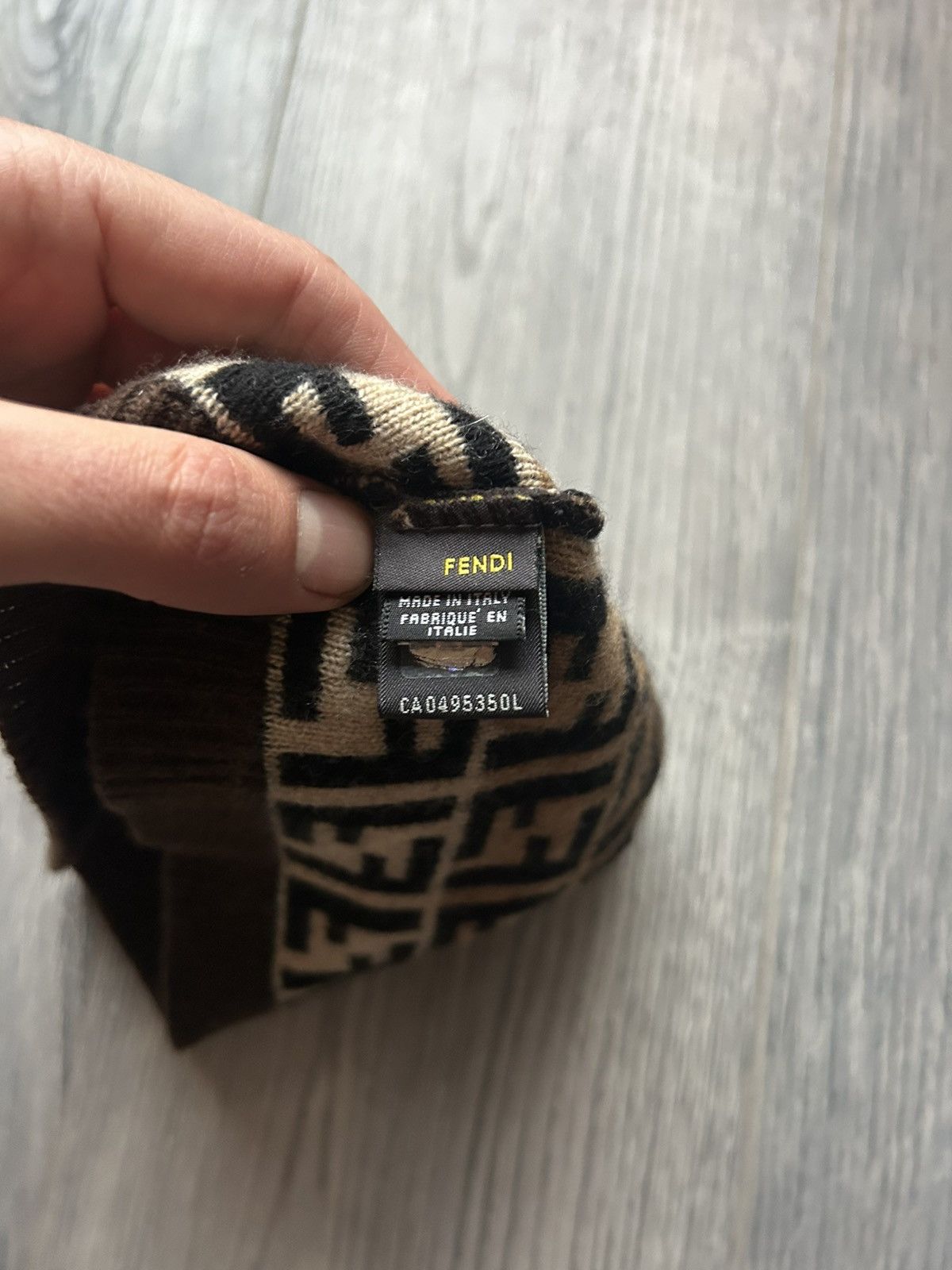 Fendi Fendi FF Zucca Monogram Gradient Beanie - Wool Blend Size ONE SIZE - 5 Thumbnail
