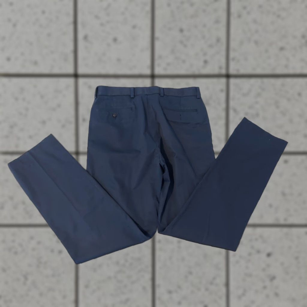 Brooks Brothers Brooks Brothers Mens Dress Pants 33x34 34x34 Navy Blue Khaki Chino Trousers Pants Dress Size US 33 - 1 Thumbnail