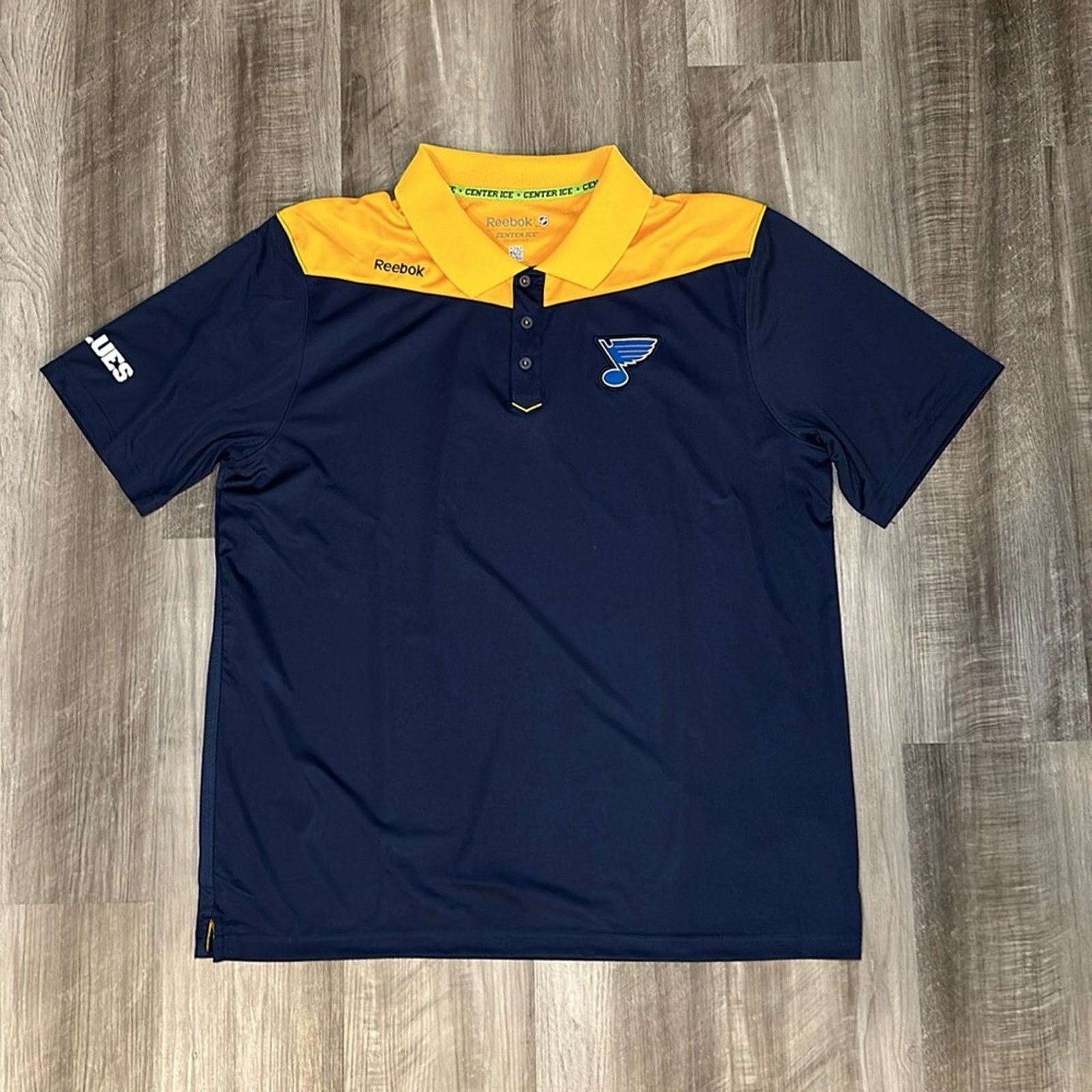 Reebok St. Louis Blues Reebok Center Ice Collection Polo - XL Size US XL / EU 56 / 4 - 2 Thumbnail