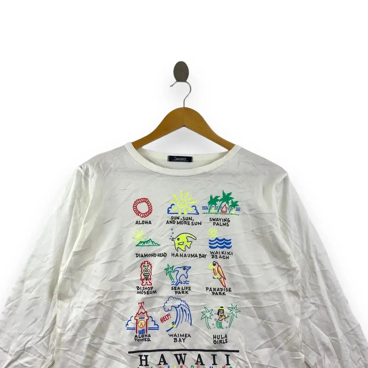 Vintage HAWAII A State Of Mind Aloha Hanauma Bay Bishop Museum Tee Size S / US 4 / IT 40 - 2 Thumbnail