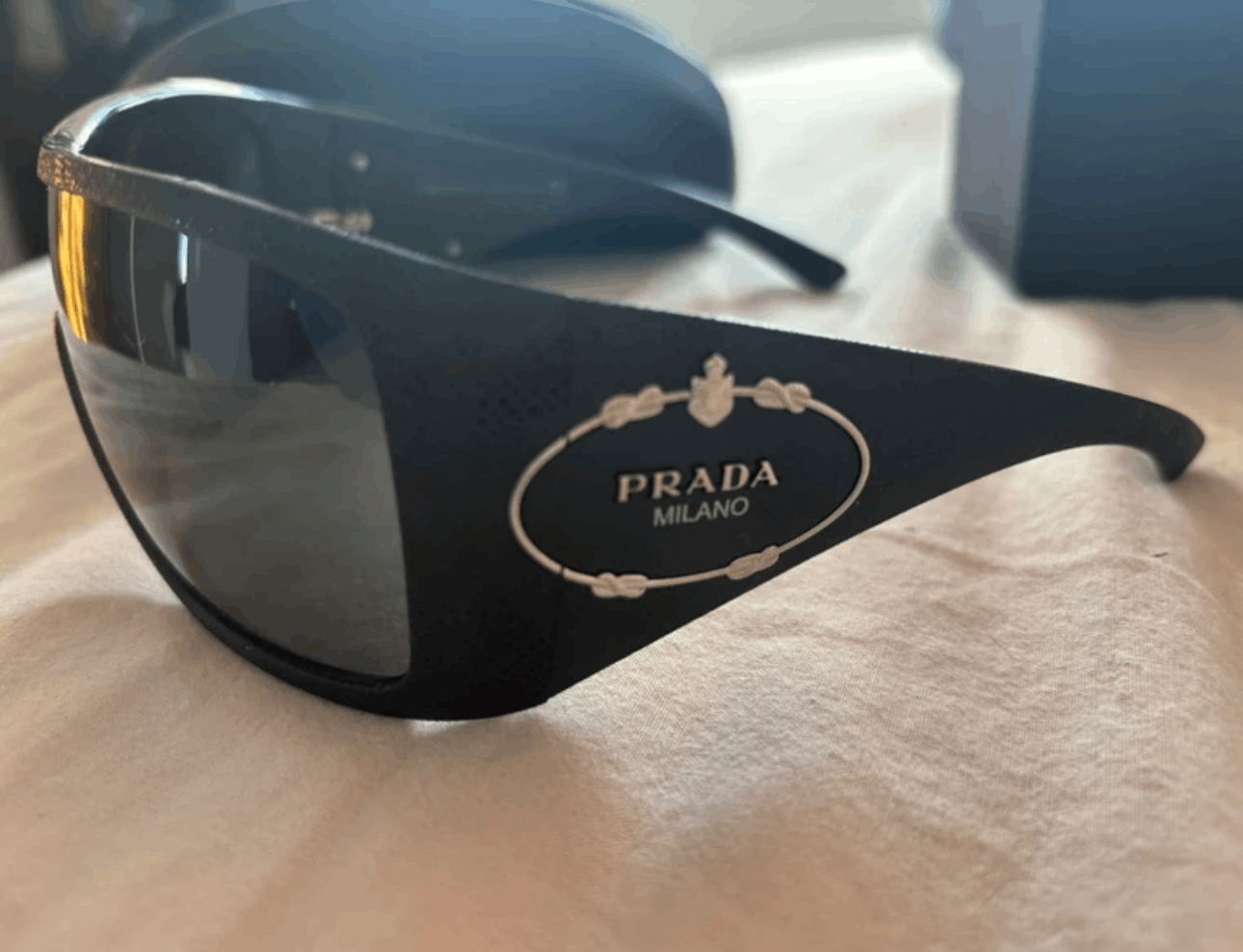 Prada PRADA Sunglasses Flame 2004 Star Mask Fire Chrome Silver Size ONE SIZE - 3 Thumbnail