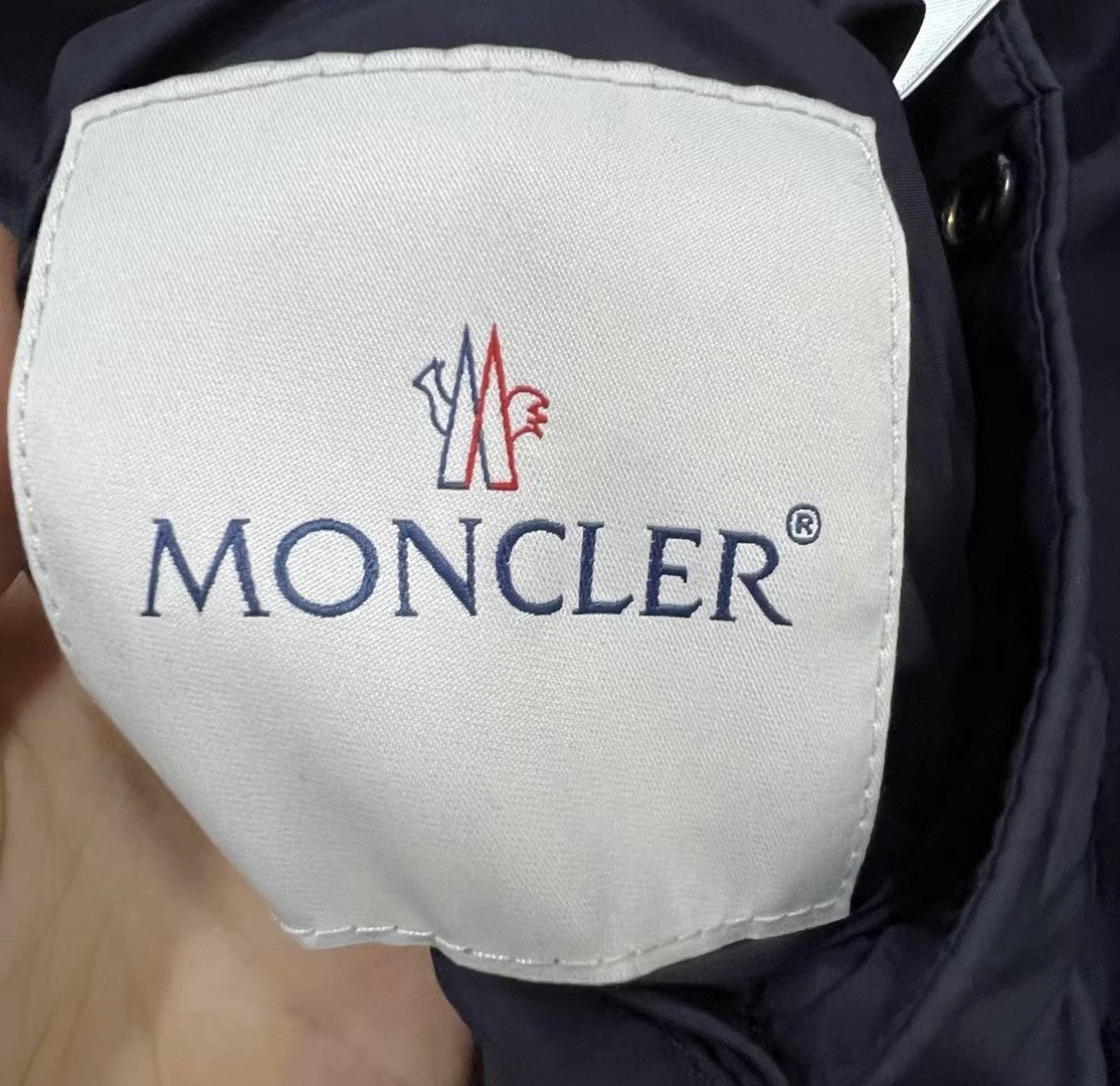 Moncler Moncler Logo Sleeve Stand Collar Zipper Jacket J41 Size US XL / EU 56 / 4 - 4 Thumbnail