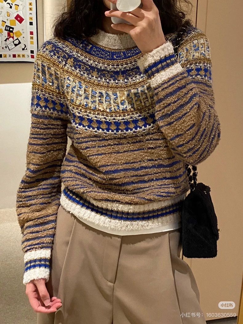 Chanel Chanel Letter embroidery Byzantine style knitted long sleev Size XS / US 0-2 / IT 36-38 - 9 Thumbnail