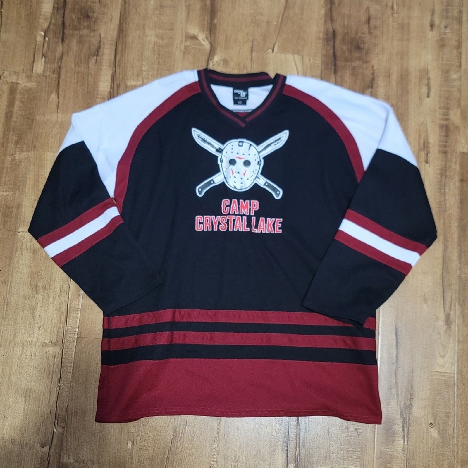 The Unbranded Brand Friday The 13th Jason Voorhees Camp Crystal Lake Jersey Size US L / EU 52-54 / 3 - 1 Thumbnail