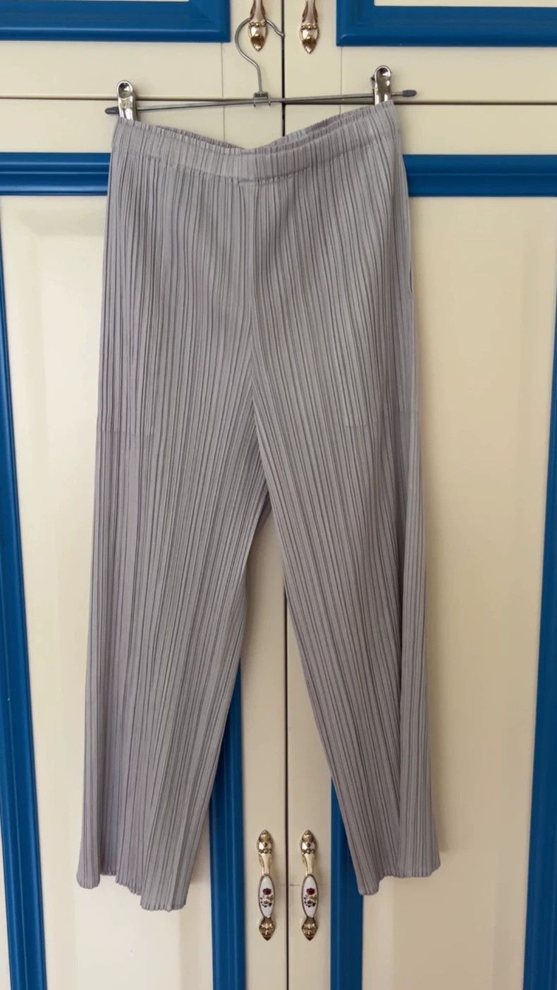 Issey Miyake Issey Miyake size:2 Silver-gray pleated pants Size 42" / US 20 - 1 Thumbnail