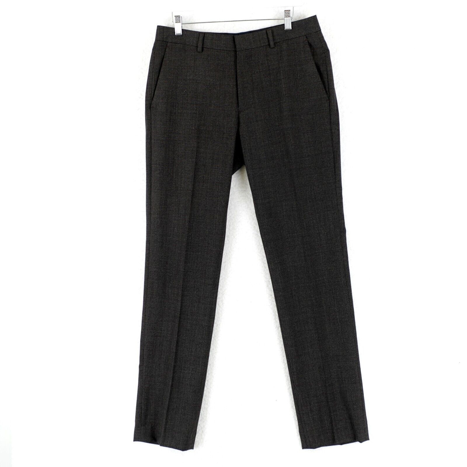 Bonobos Bonobos Marzotto Wool Brown Nailshead Flat Front Mid Rise Dr Size 34R - 1 Thumbnail