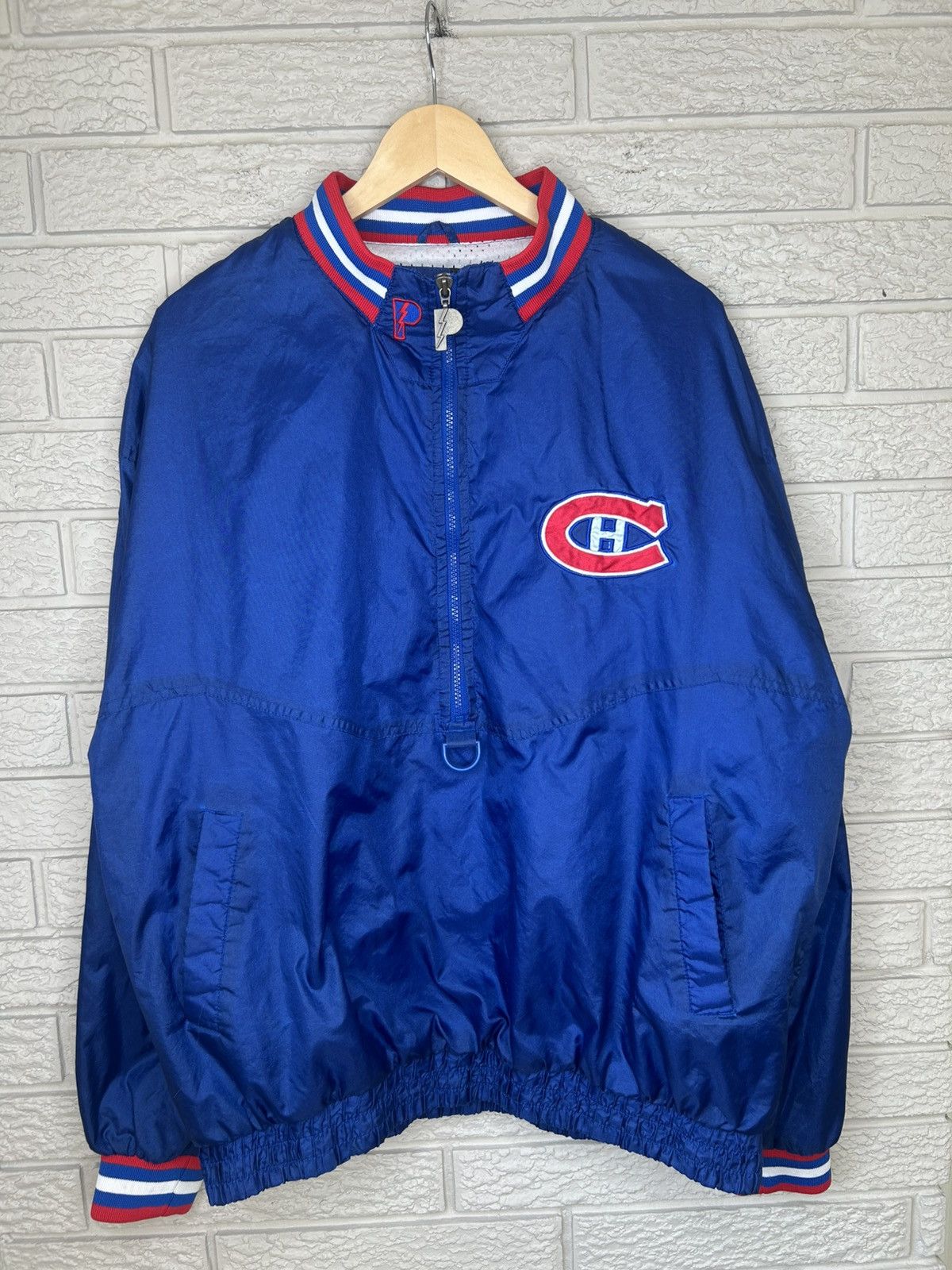 Pro Player Vintage 90s Pro Player Montreal Canadians Nylon Jacket Size US XL / EU 56 / 4 - 7 Thumbnail