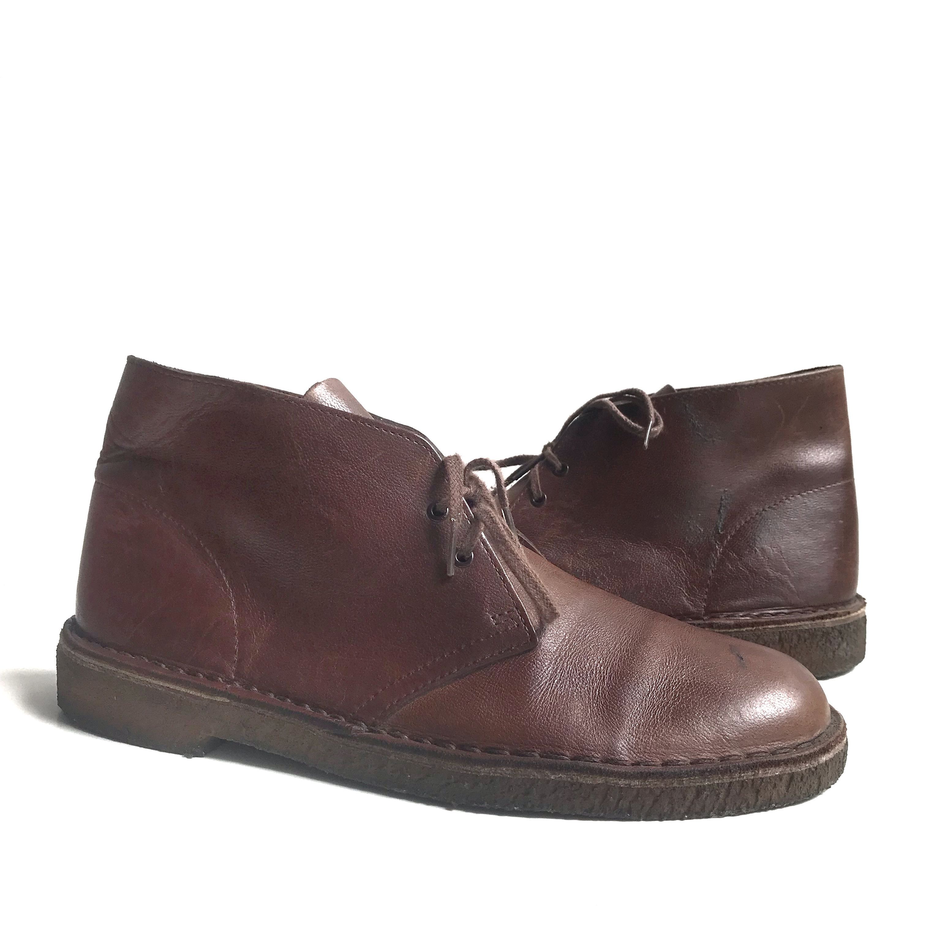 Clarks Vintage Clarks Dessert Boots Leather Brown Crazy Horse Size US 8.5 / EU 41-42 - 1 Thumbnail