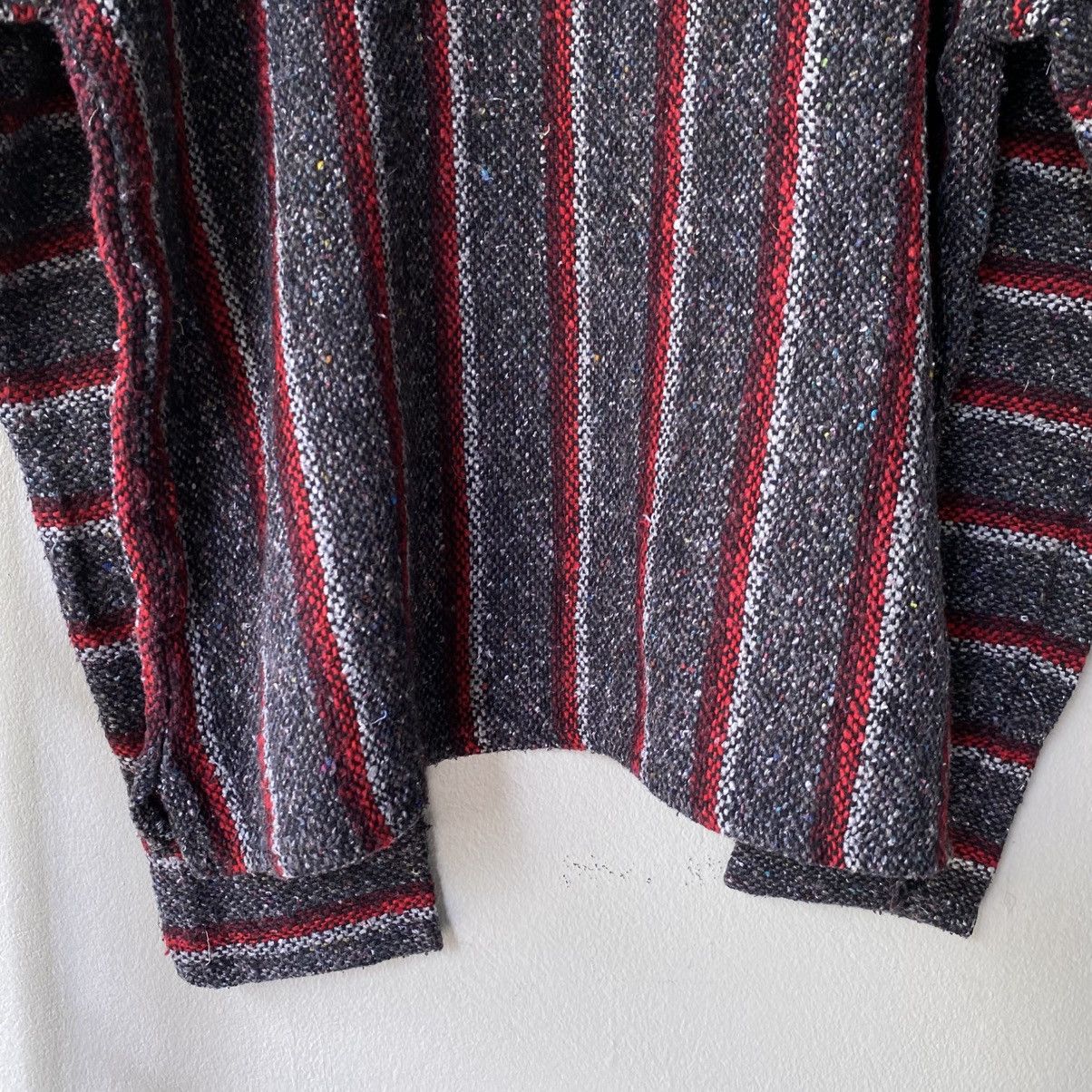 Vintage Black & Red Striped Baja Hoodie Size US M / EU 48-50 / 2 - 8 Thumbnail