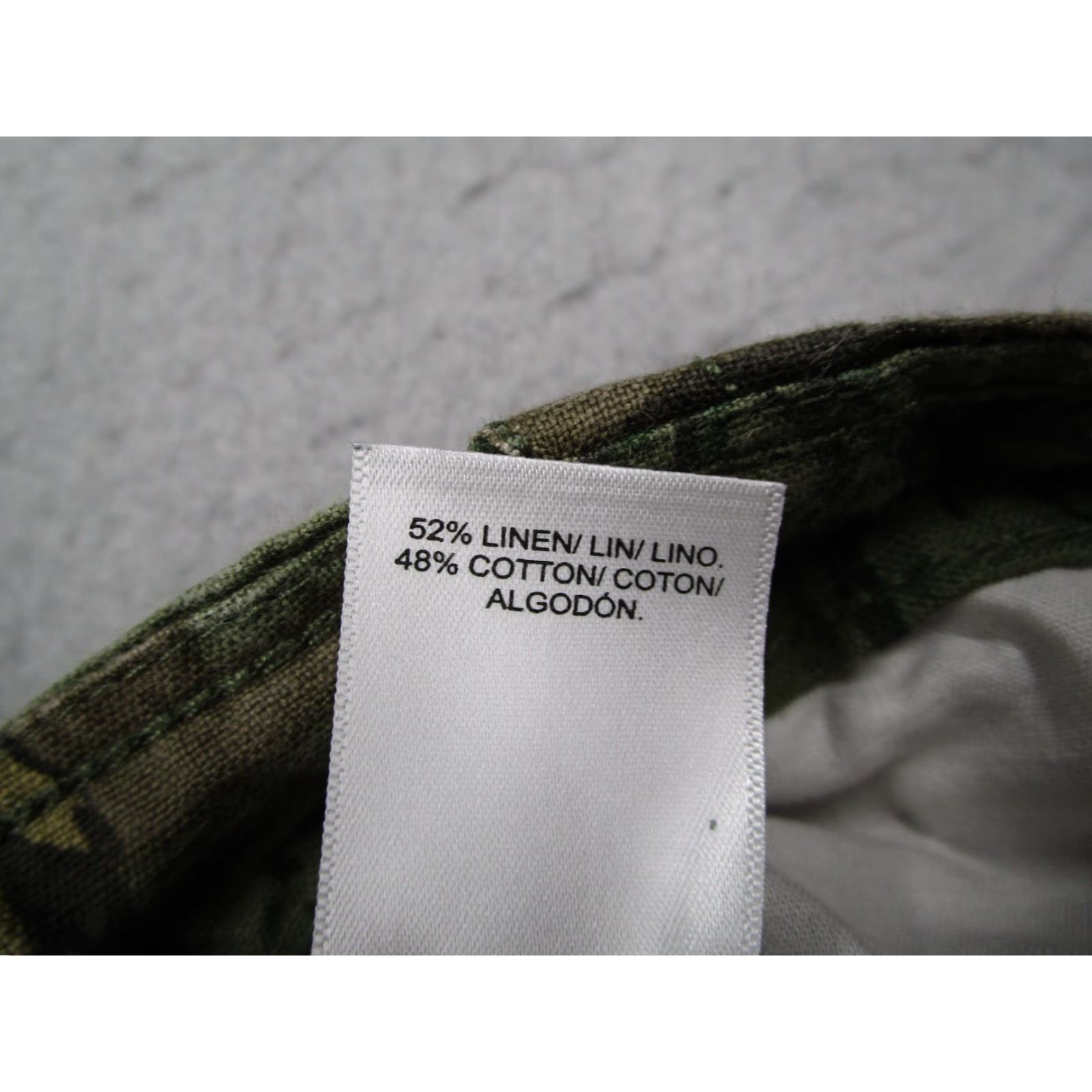 Lucky Brand Lucky Brand Shorts Mens 36 Green Linen Blend 9" AOP Western Cactus Southwest Size US 36 / EU 52 - 4 Thumbnail