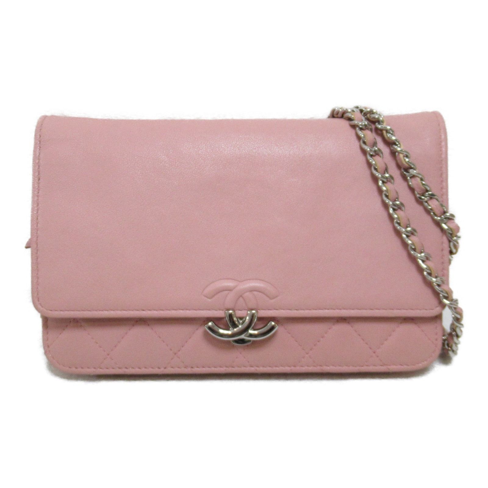 Chanel Chanel CC Flap Wallet on Chain Leather Shoulder Bag 25566661 in Very Good Condition Size ONE SIZE - 1 Thumbnail