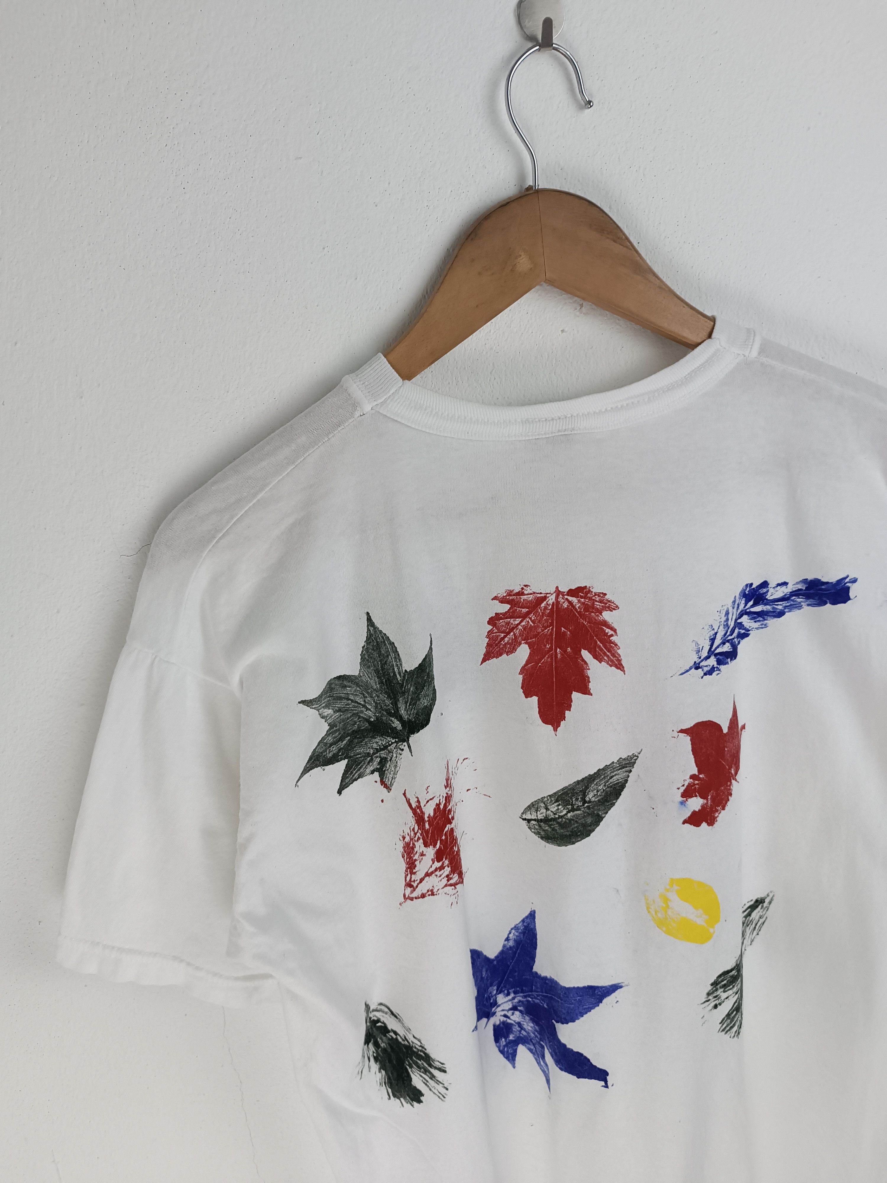 Vintage VINTAGE ART TEE DIY FROM LEAF WITH PAINT VERY RARE! Size US M / EU 48-50 / 2 - 12 Thumbnail