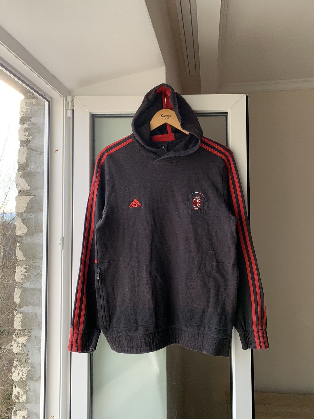 Adidas × Vintage 🔥ADIDAS AC MILAN VINTAGE 00’s BLOKCORE HOODIE TRACK Size US M / EU 48-50 / 2 - 5 Thumbnail