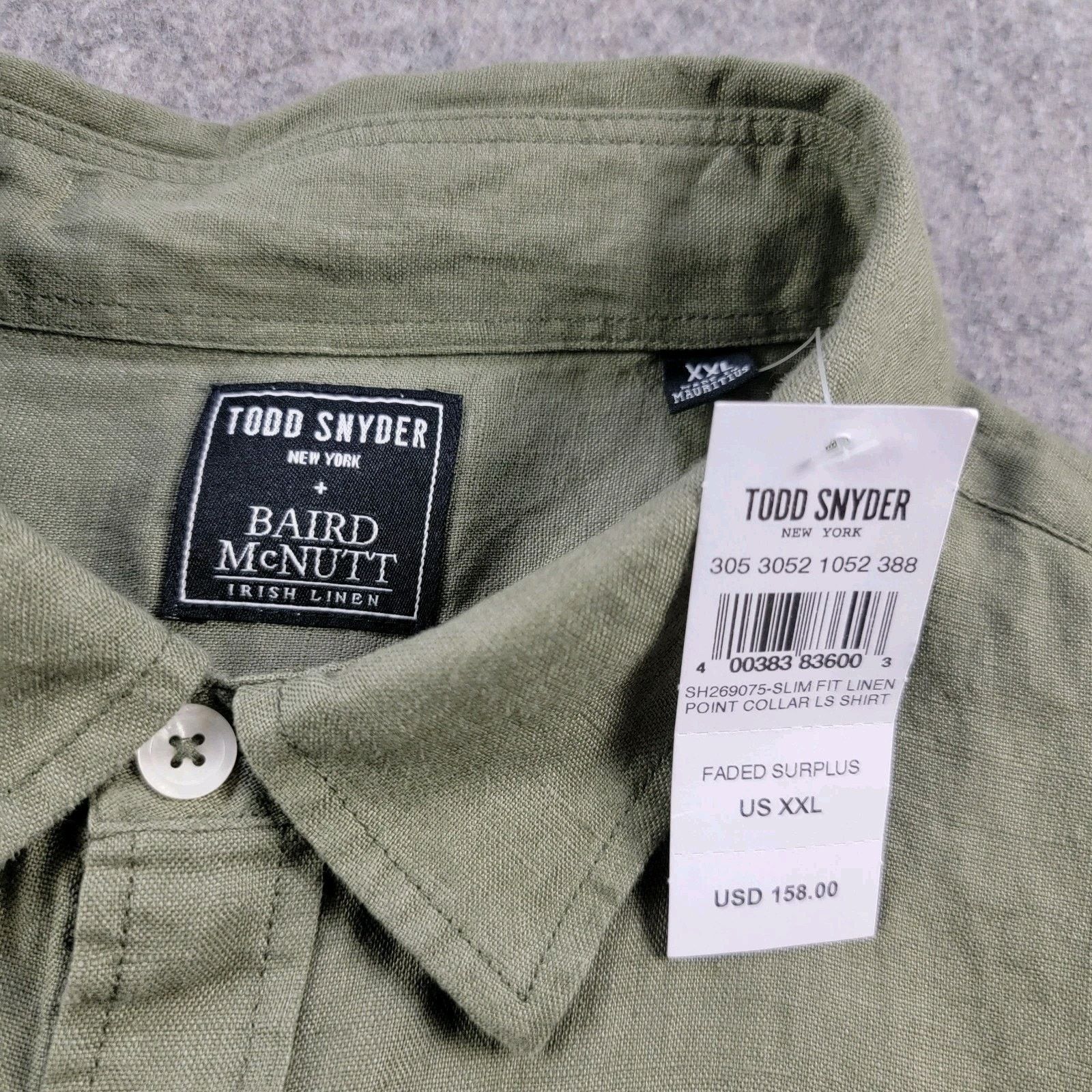 Todd Snyder Todd Snyder Linen Slim Fit Button Down Shirt *Read* Size US XXL / EU 58 / 5 - 6 Thumbnail