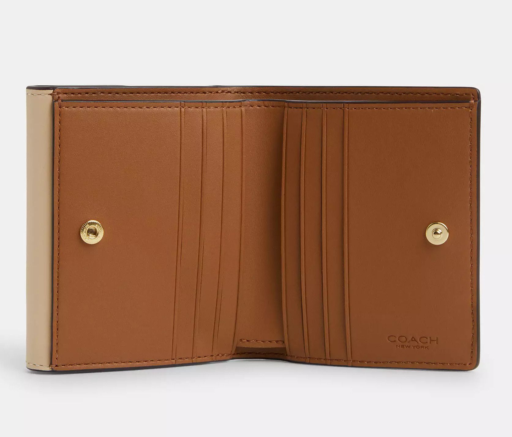 Coach Small Morgan Wallet In Blocked Signature Canvas CT616 Size ONE SIZE - 8 Thumbnail