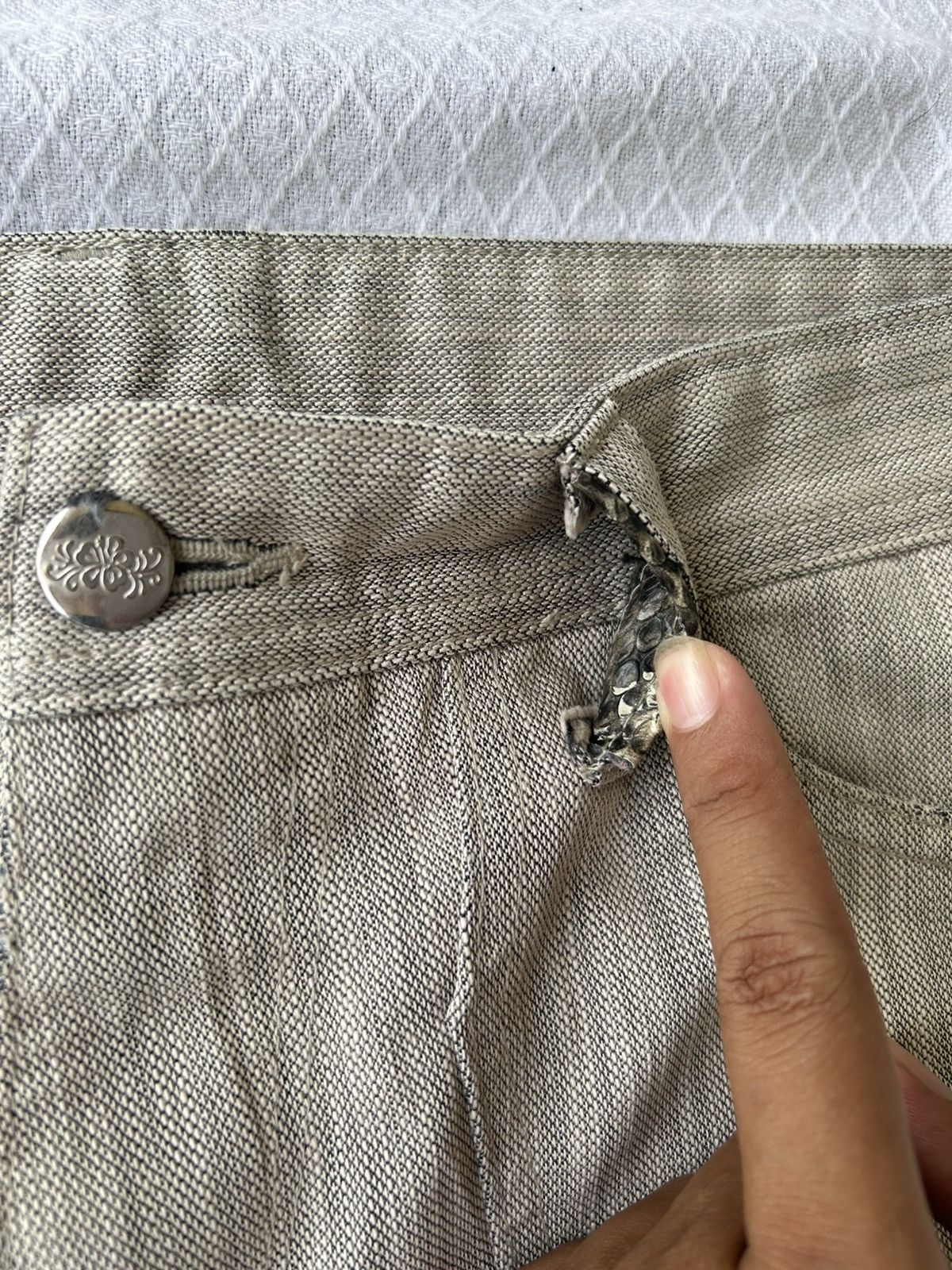 Japanese Brand Taka iq bottom casual pant with snake skin Size US 32 / EU 48 - 10 Thumbnail