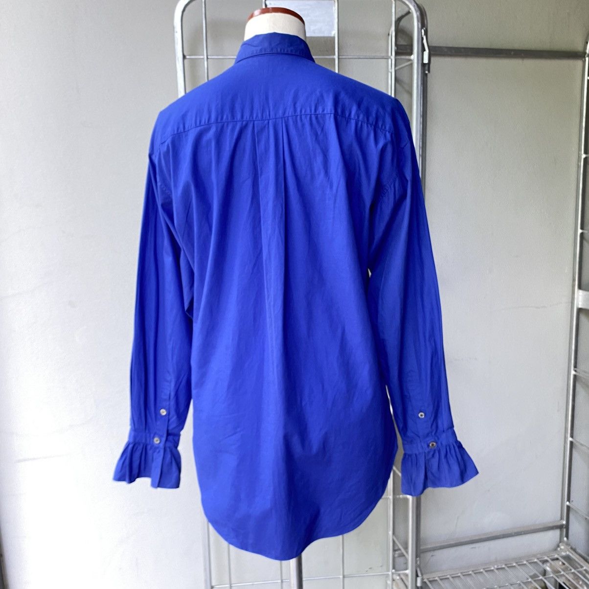 Masaki Matsushima MASAKI MATSUSHIMA Cobalt Ruffle Front Blouse Size US M / EU 48-50 / 2 - 2 Thumbnail