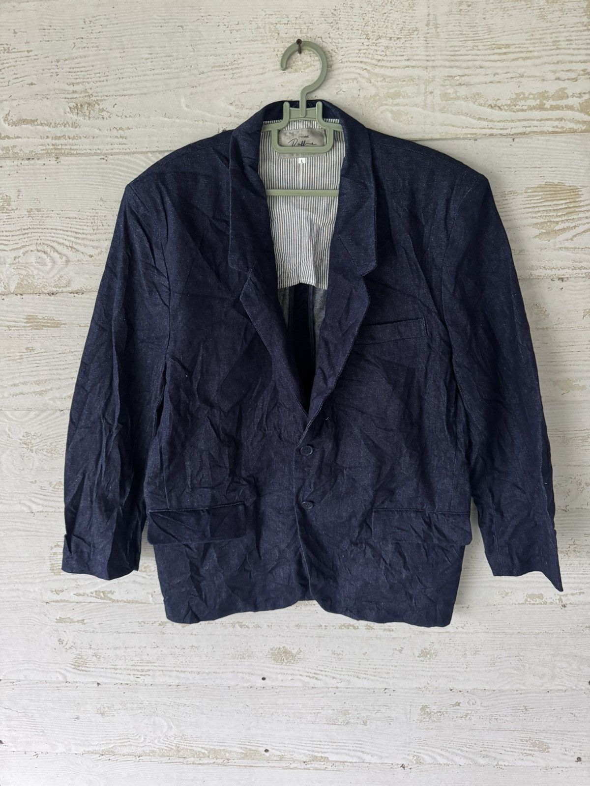Japanese Brand L’Homme Riffine Indigo Jacket Japan Size US L / EU 52-54 / 3 - 1 Thumbnail