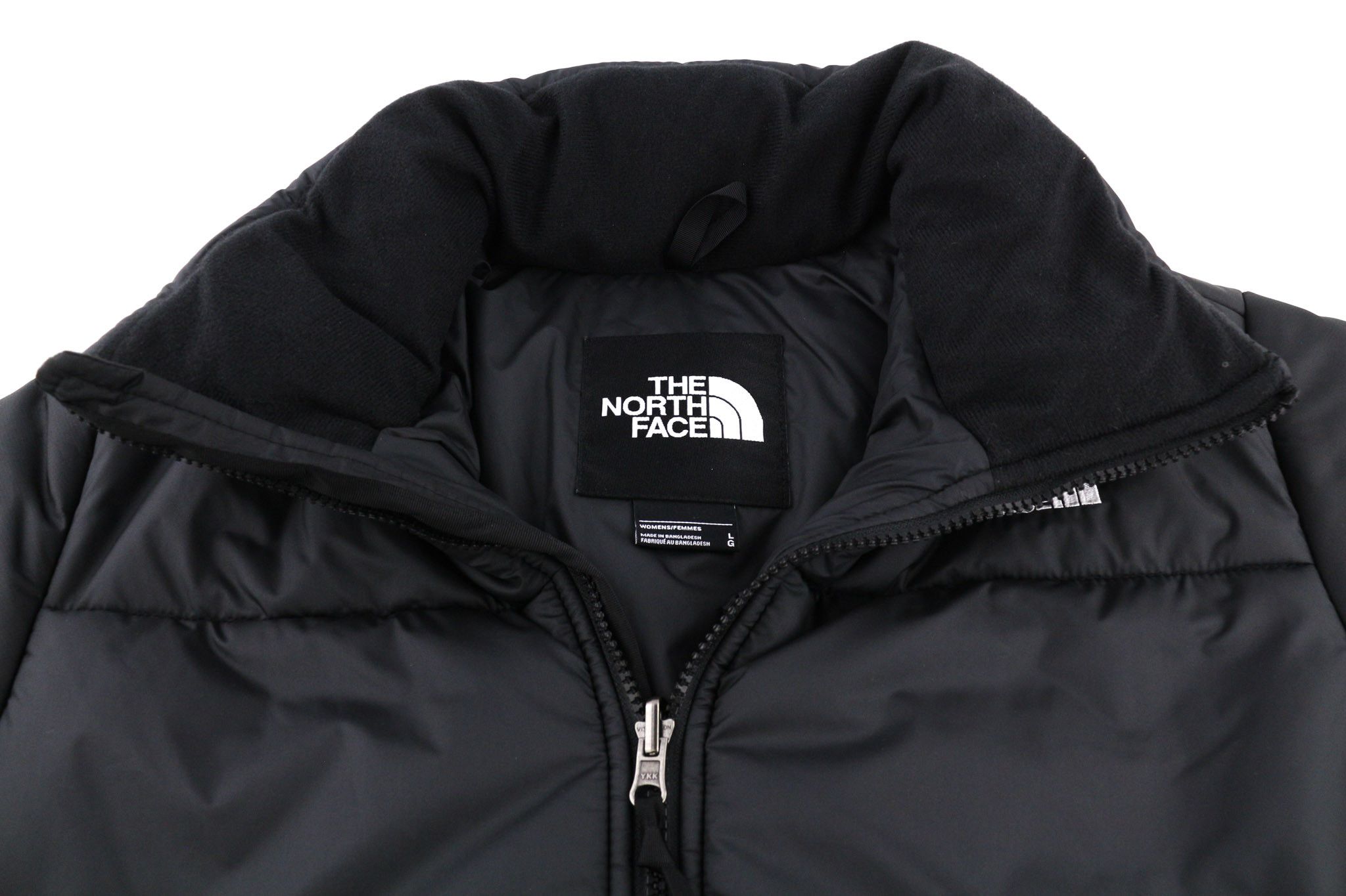 The North Face L Black Quilted High Neck Zipper 81671 Size L / US 10 / IT 46 - 5 Thumbnail