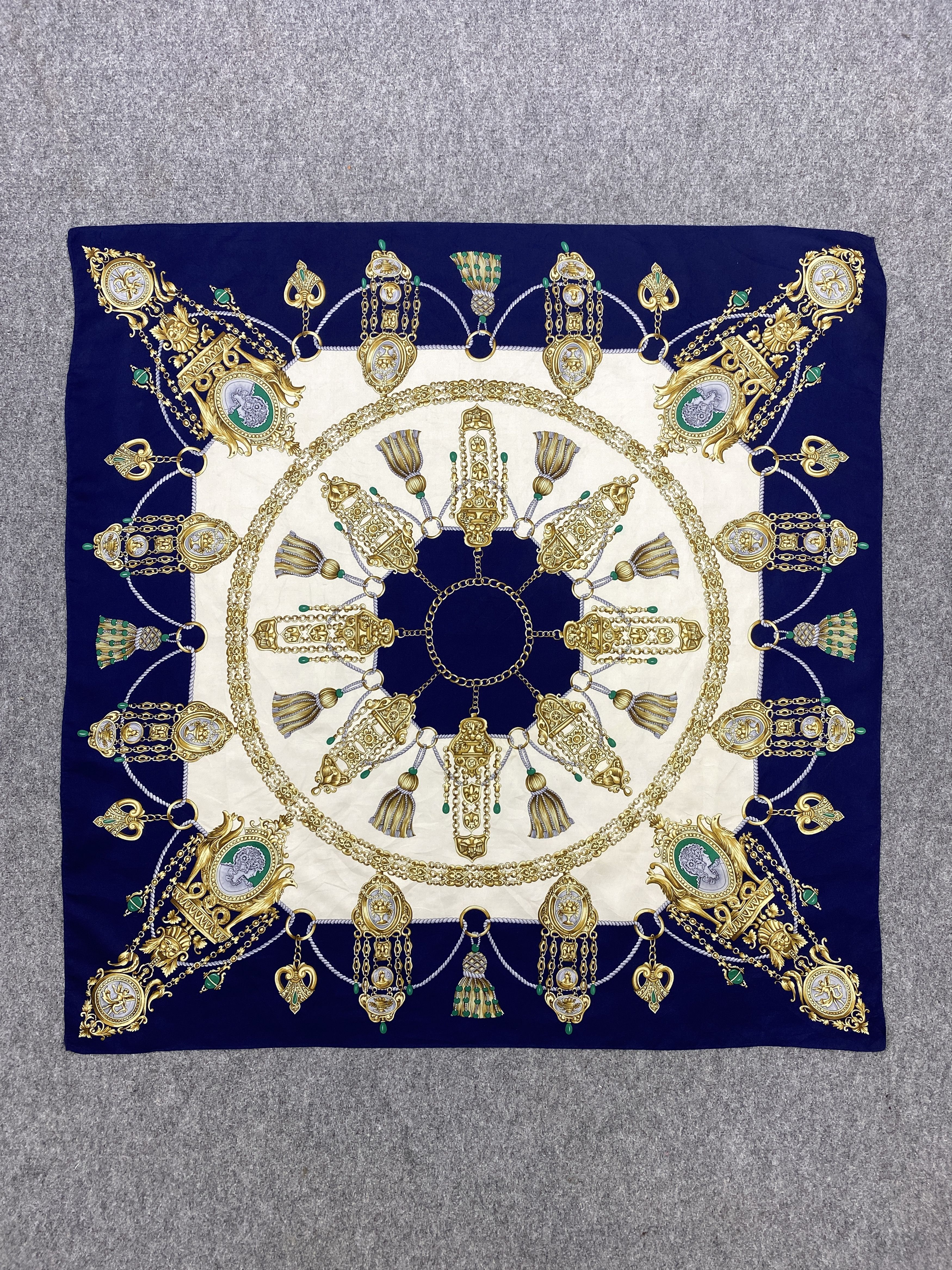 Japanese Brand Vintage Japanese Brand Silk Scarf SN0113 Size ONE SIZE - 3 Thumbnail