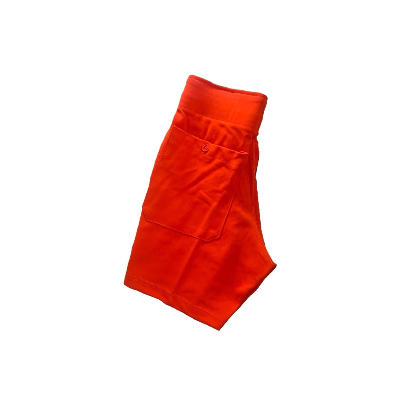 Russell Athletic VINTAGE Russell Athletic Coaches Shorts Mens S Orange Nylon 80s 14.5” waist 6” inseam NWOT Burnt USA Made Size US 29 - 2 Thumbnail
