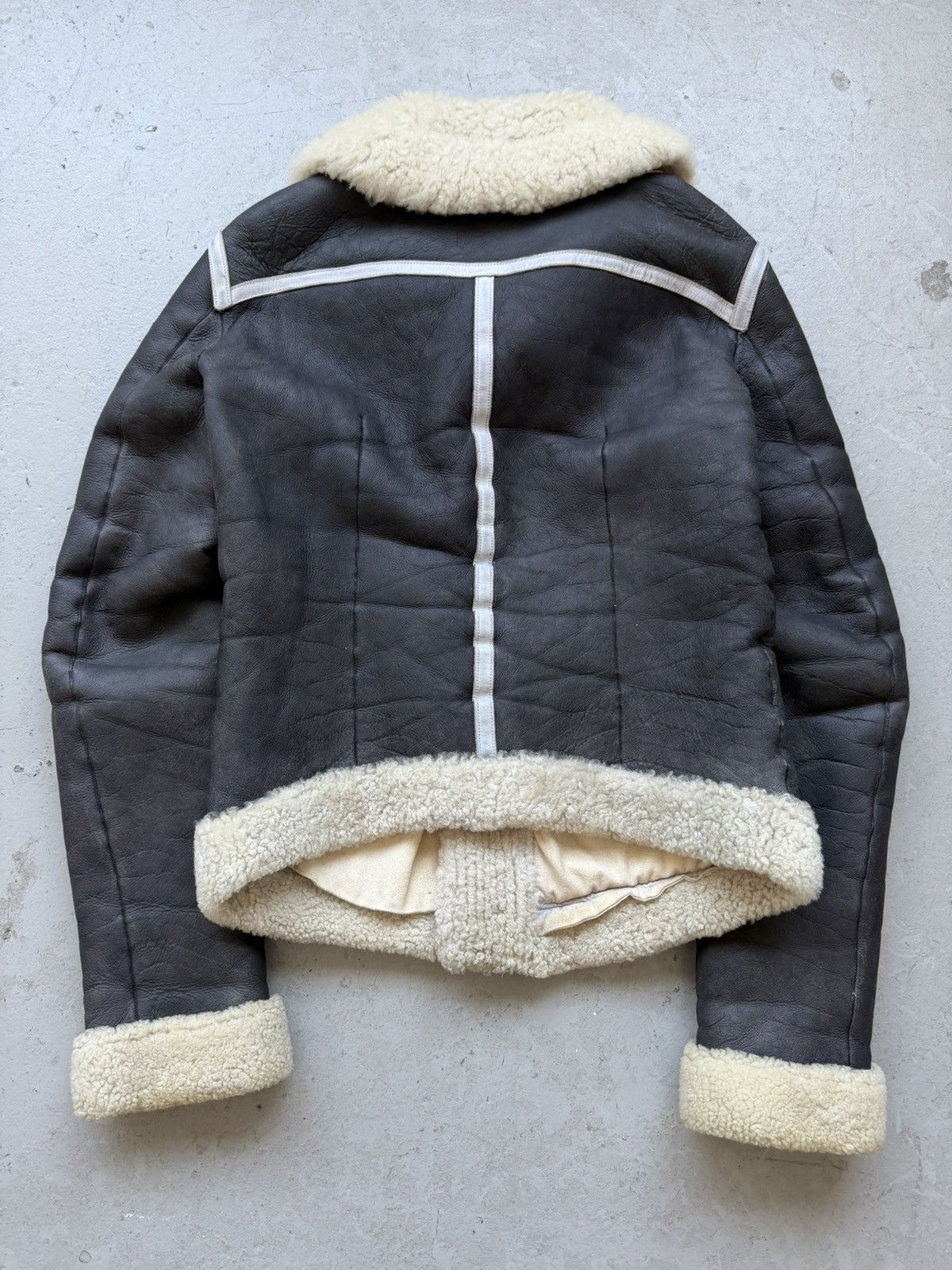 Rick Owens Rick Owens FW08 STAG Black & White Geo Shearling Jacket Size US S / EU 44-46 / 1 - 8 Thumbnail