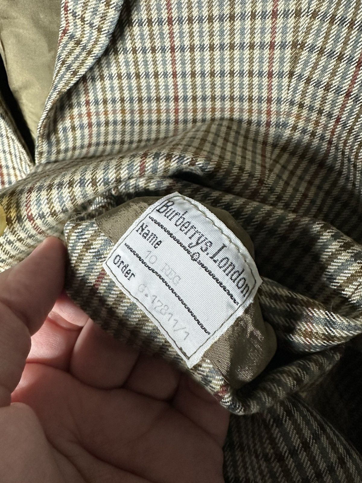 Burberry Burberrys’ Wool Blazer Jacket Vintage Check Women’s 10R Size M / US 6-8 / IT 42-44 - 6 Thumbnail