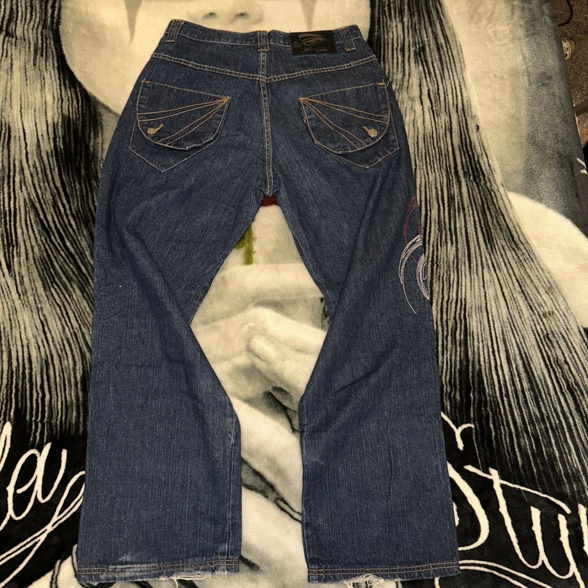 Vintage *RARE* 90s D.VIZIONZ DENIM Size US 34 / EU 50 - 4 Thumbnail