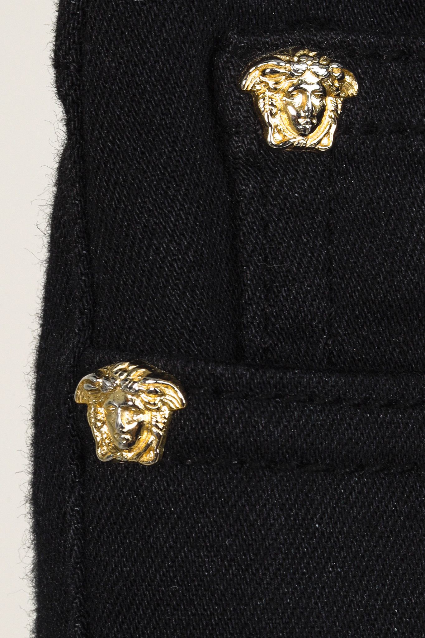 Versace Versace Medusa Black Skinny Jeans Size 24" / US 00 / IT 34 - 5 Thumbnail
