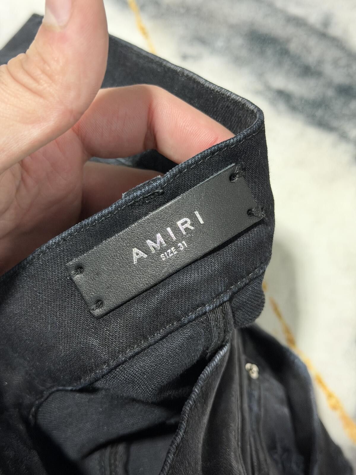 Amiri Amiri Bandana Artpatch Black NEW - Sz31 Size US 31 - 5 Thumbnail
