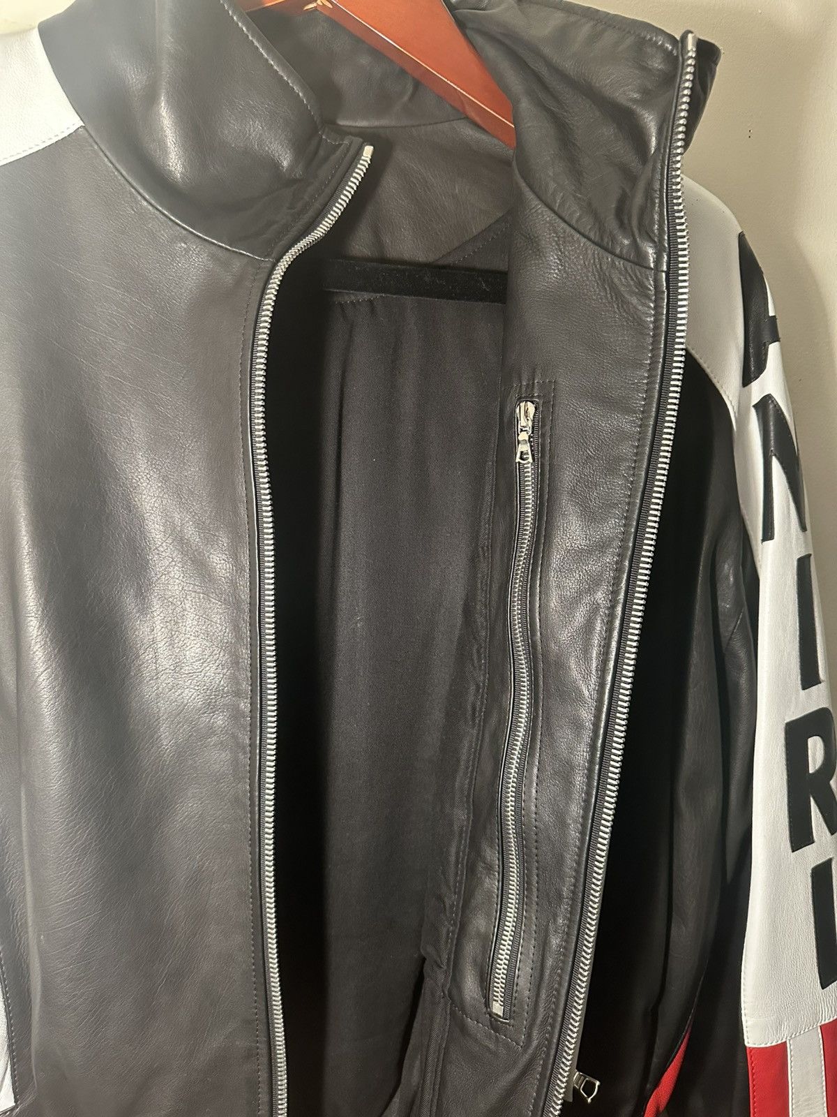 Amiri Amiri VINTAGE USA American Flag Leather Jacket Size US XL / EU 56 / 4 - 10 Thumbnail