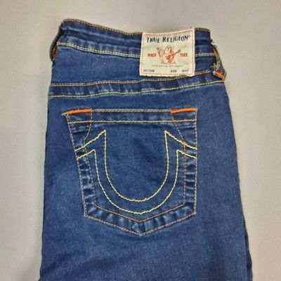 True Religion True Religion Women’s Size 33 Pants Blue Becca Jeans Size 33" - 3 Thumbnail