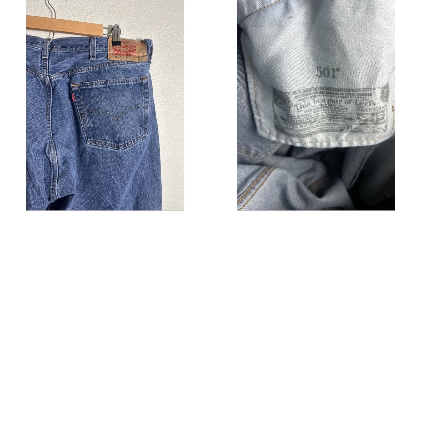 Levi's VINTAGE Levi's 501 Jeans Button Fly Medium Wash 42x33 Jeans Men Blue Straight 42 33 Mens Size US 42 / EU 58 - 9 Thumbnail