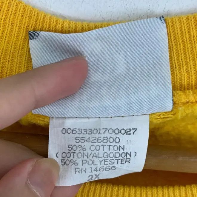 Lee Vintage 90s UNIVERSITY Of MARYLAND College Park Yellow Size US XXL / EU 58 / 5 - 5 Thumbnail