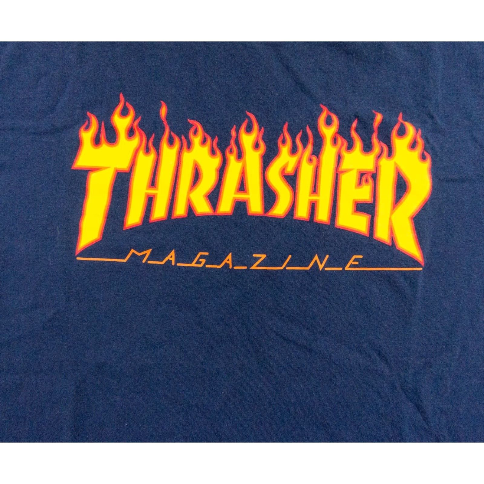 Thrasher Thrasher Skateboard Shirt Adult Medium Blue Short Sleeve Crewneck Tee Casual Mens Size US M / EU 48-50 / 2 - 2 Thumbnail