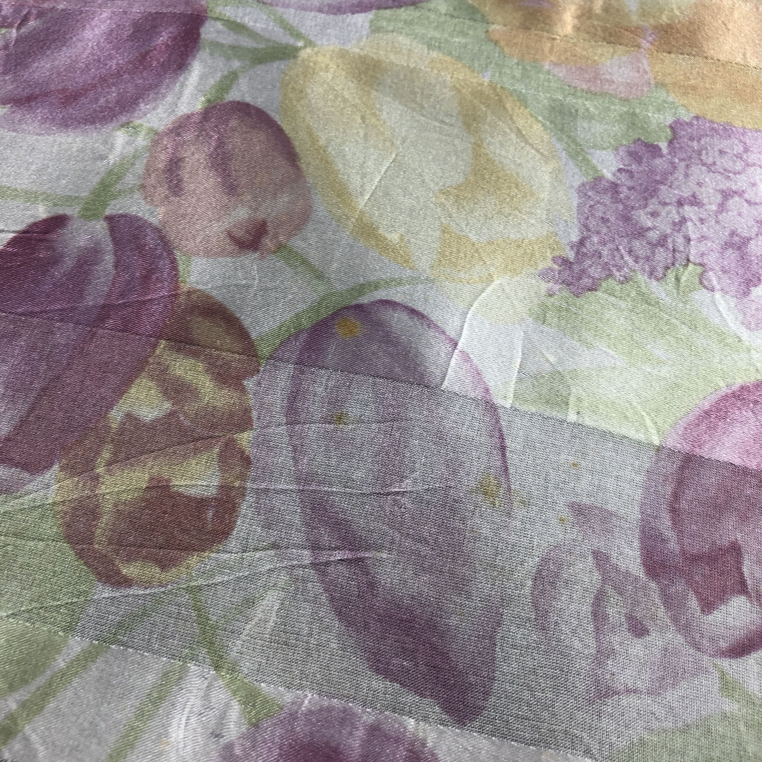 Hardy Amies Hardy Amies Floral Silk Scarf M1079 Size ONE SIZE - 9 Thumbnail