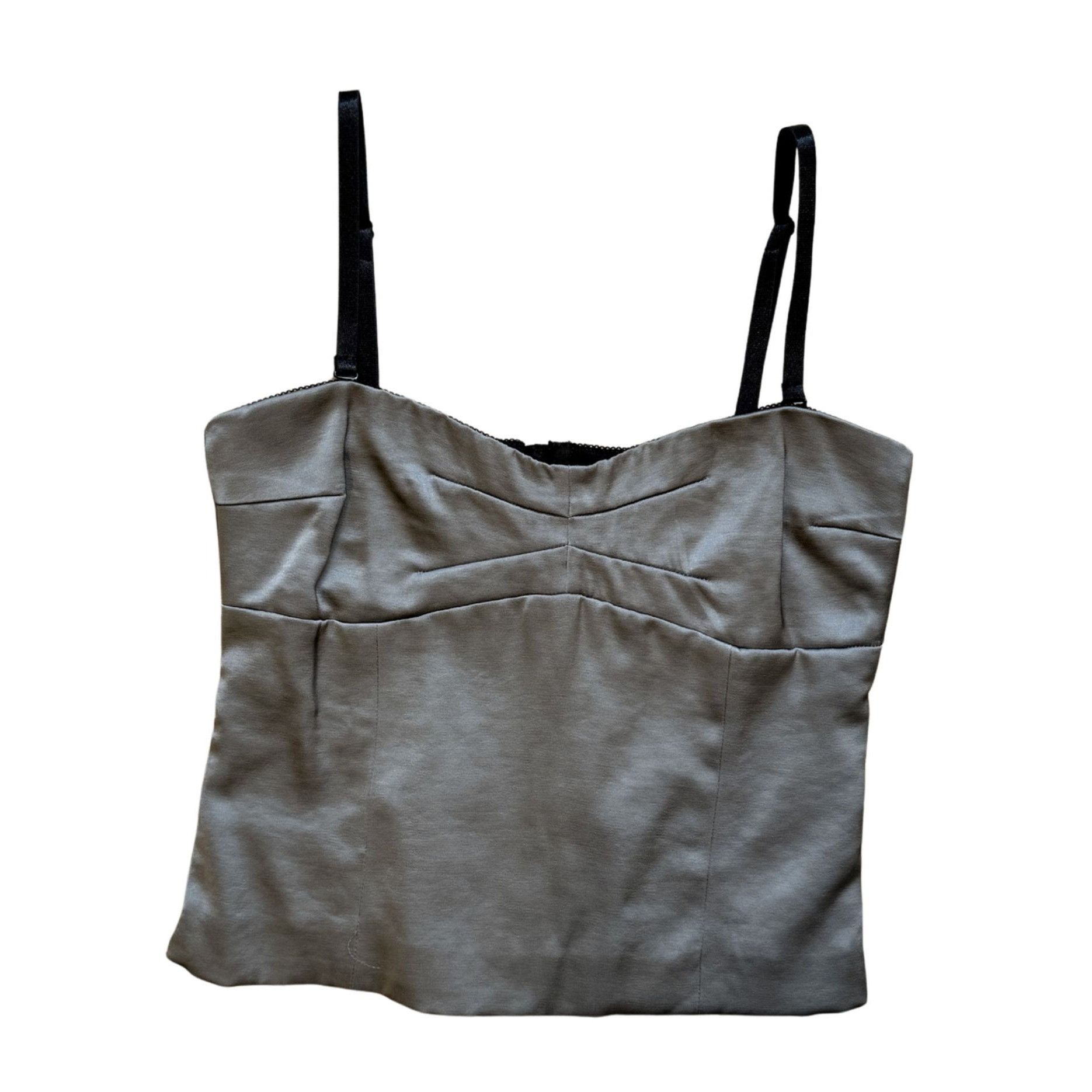 Other Attega Silver Satin Bustier Top NWT $166 XS Size XS / US 0-2 / IT 36-38 - 2 Thumbnail
