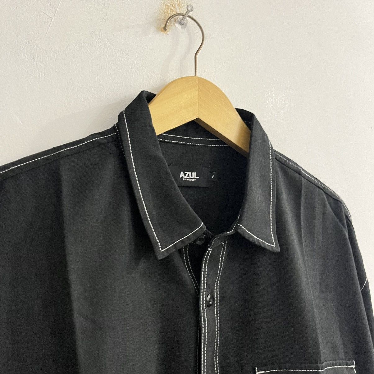 Japanese Brand Azul Contrast Stitch Outer Shirt Size US L / EU 52-54 / 3 - 3 Thumbnail