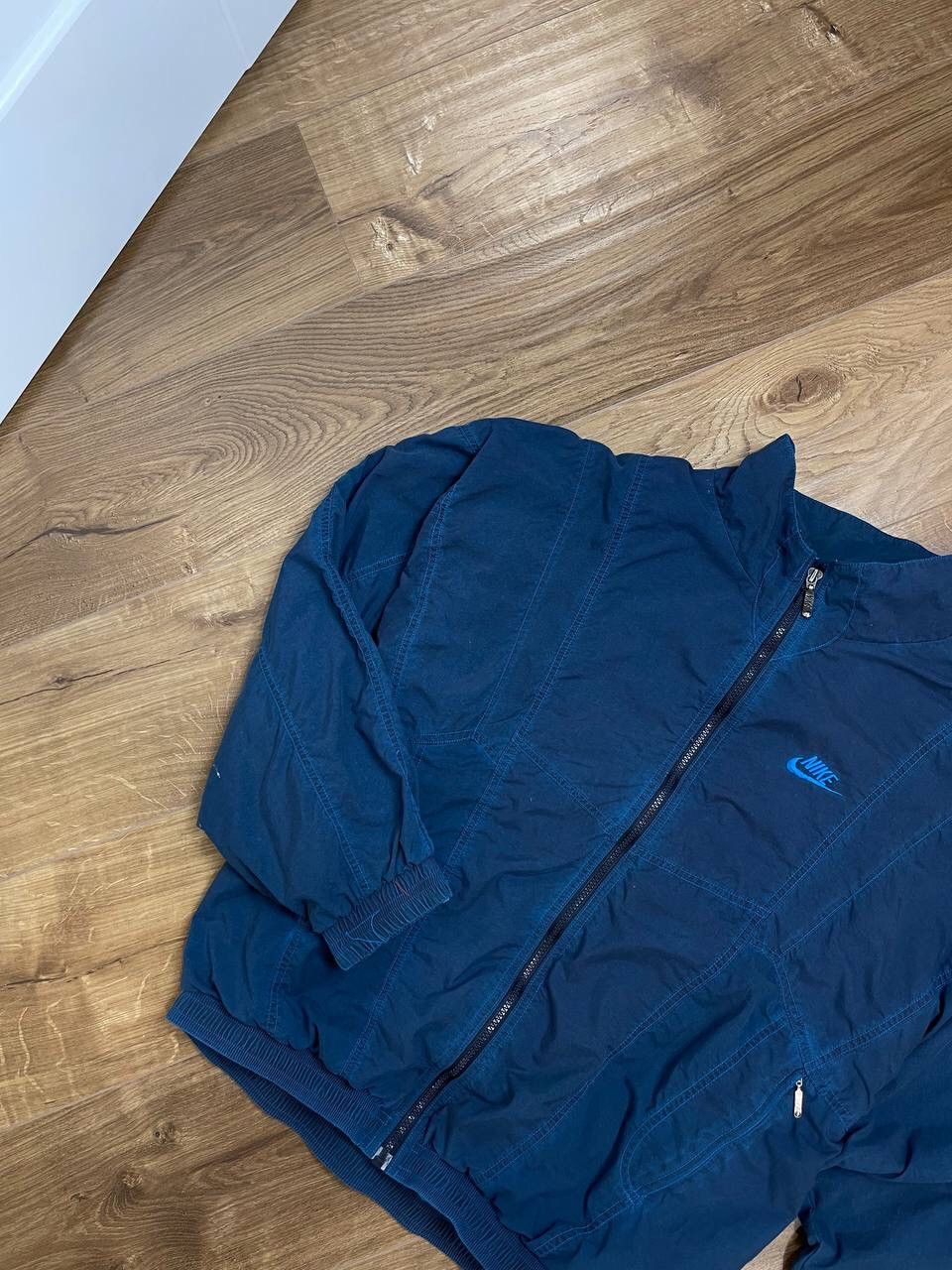 Nike Vintage Nike 90’s Y2K Big Logo Drill Nylon Bomber Jacket Size US M / EU 48-50 / 2 - 3 Thumbnail