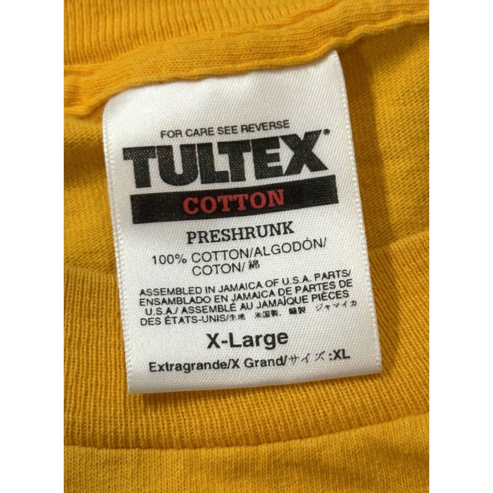 Tultex VINTAGE Earth First! Arm & Hammer Shirt XL Mike Foreman Ecotage ELF Greenpeace T-Shirt Crew Neck Short Sleeve Cotton Yellow 1990s Men Size US XL / EU 56 / 4 - 5 Thumbnail