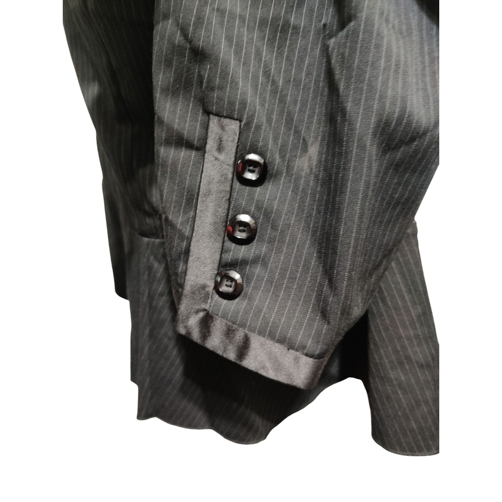 Vintage Vintage Z Cavaricci Size 3X Y2K Black Pinstripe Tuxedo Blaze Size 3XL / US 20-22 - 5 Thumbnail