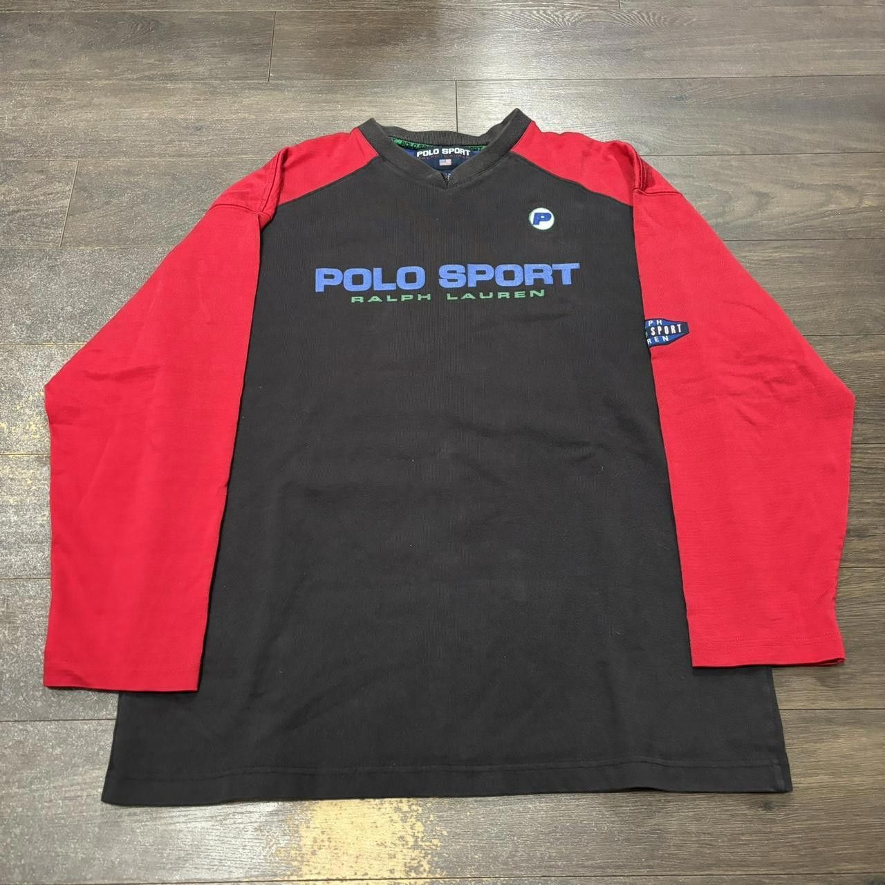 Designer vintage Ralph Lauren polo sport long sleeve shirt 90s Size US S / EU 44-46 / 1 - 3 Thumbnail