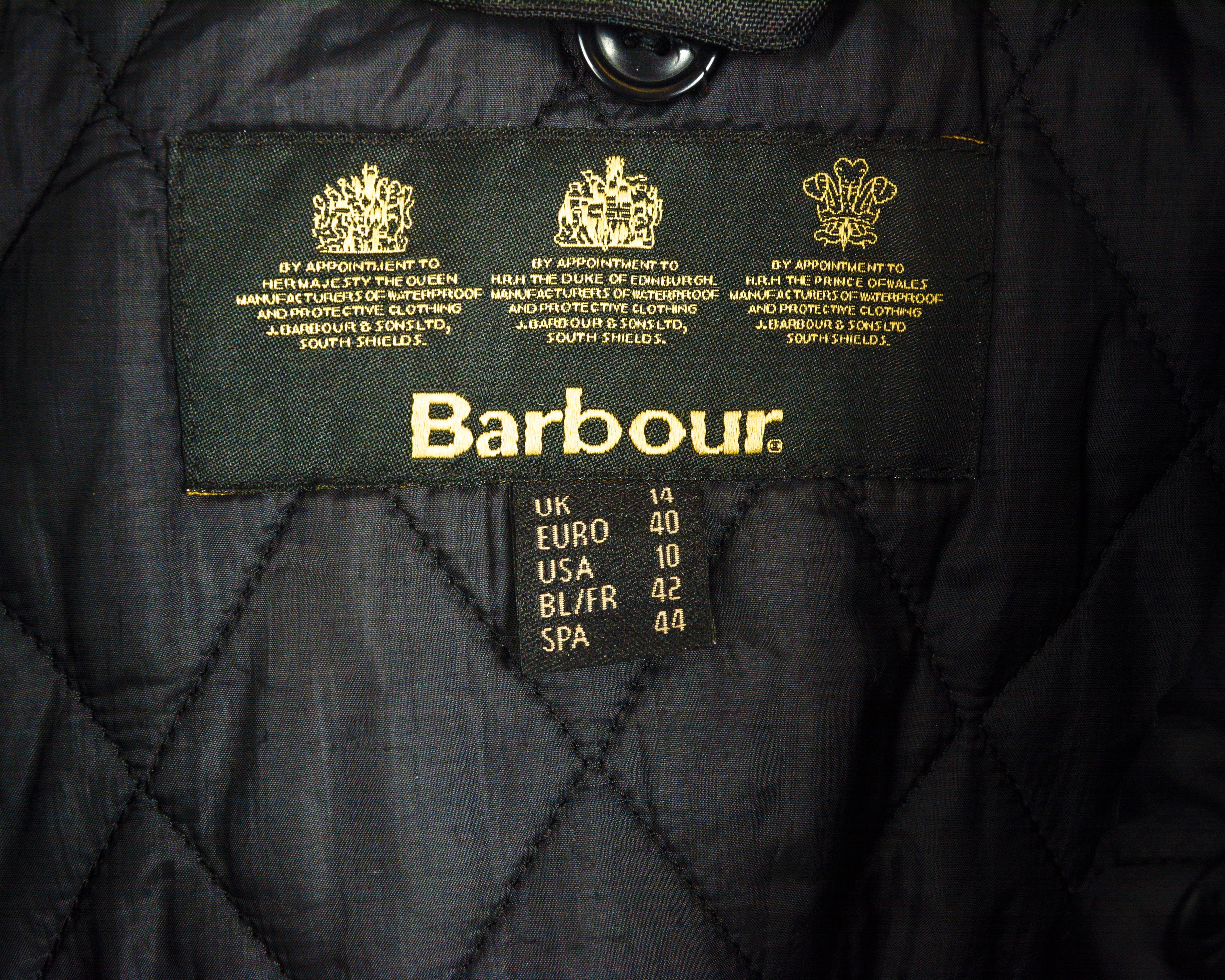 Barbour Women's UK 14 Waxed Cotton Jacket Burgundy Belted EU 40 Size L / US 10 / IT 46 - 4 Thumbnail