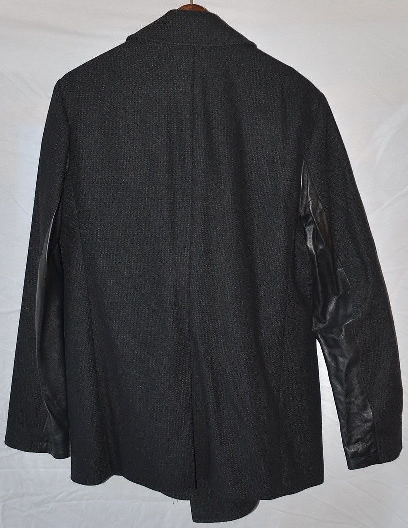 John Varvatos John Varvatos Luxe Peacoat Leather Trim Black Small Size US S / EU 44-46 / 1 - 3 Thumbnail