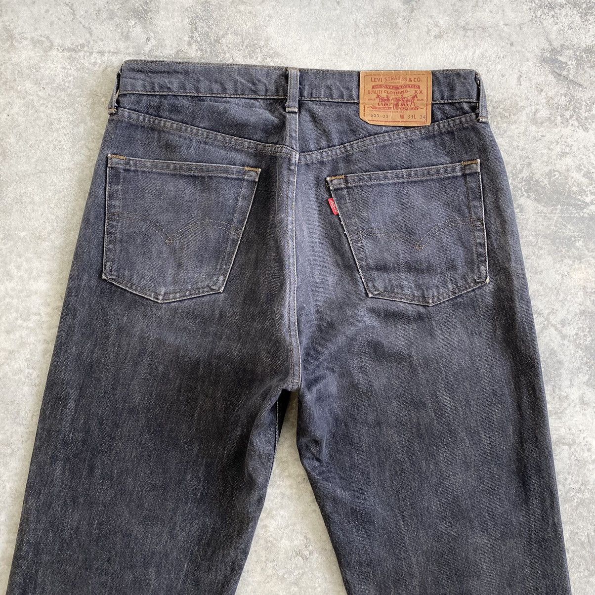 Levi's Vintage 1993 Levis 503 Ash Grey Denim Jeans Size US 32 / EU 48 - 15 Thumbnail