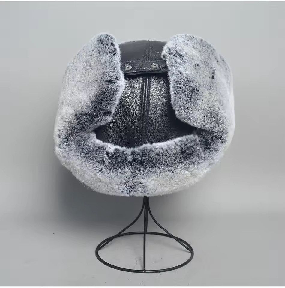 Japanese Brand Unisex RealRabbit Fur Ushanka Trapper Hat Size S Size ONE SIZE - 9 Thumbnail
